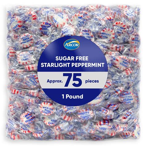 Amazon.com : Arcor Starlight Peppermint Sugar Free Hard Candy - 1 ...