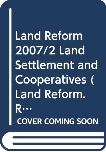 Land Reform: Land Settlement and Cooperatives (FAO Land Tenure Studies ...