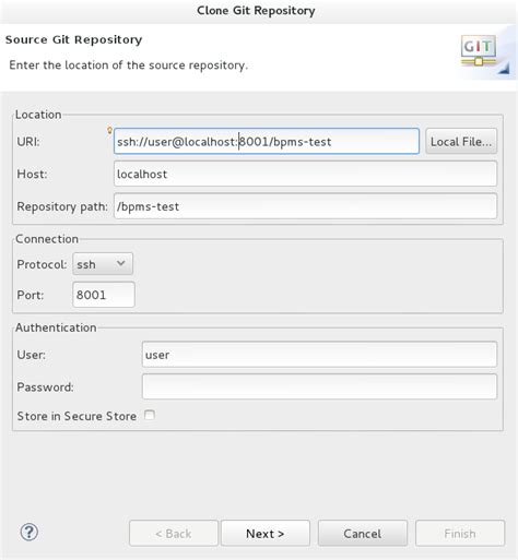 8.5. Importing Projects from a Git Repository into JBoss Developer ...