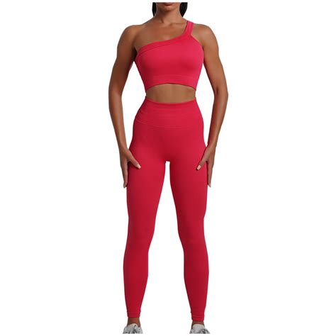 Workout Sets for Women qolati 2 Piece Yoga Outfits Ribbed Seamless One ...