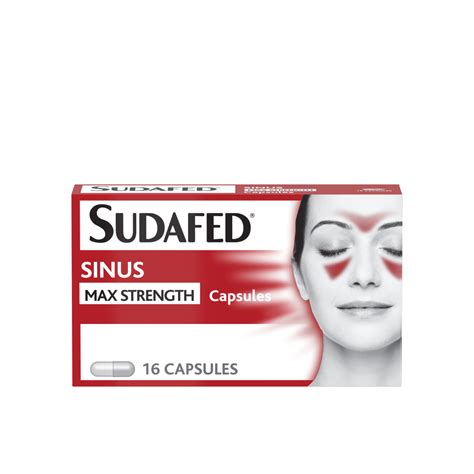 Sudafed Sinus Max Strength Capsules Pack of 16 - One Stop