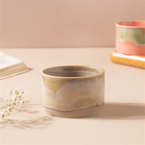 Opulent Ombre Beige And Blue Bowl 150 ml