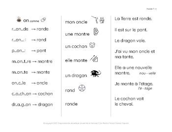 Cahier de l’élève, Module 7 - ICRIF Phonics Program/Programme ...