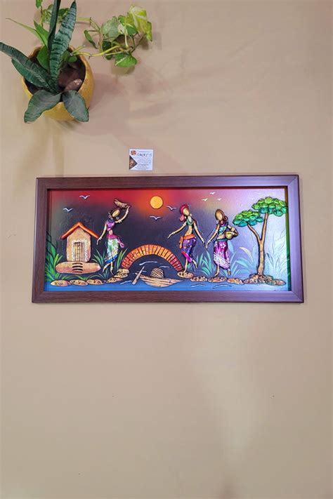 Mural Frame Colorful Craft Indian Handicrafts tribal art Home & Office ...