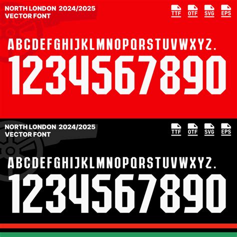 Premier League - FONT SPORT | Download Fonts for Football Jersey Top League Teams