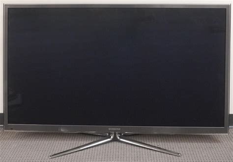 Lot - Samsung 65 inch Plasma TV, Mfg 2011, with remote in showcase