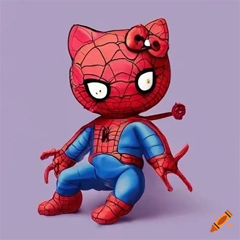 Hello kitty in spiderman costume on Craiyon