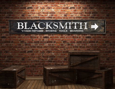 Blacksmith Shop Sign 的图像结果