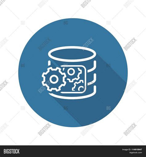 Data Processing Icon. Flat Design Vector & Photo | Bigstock
