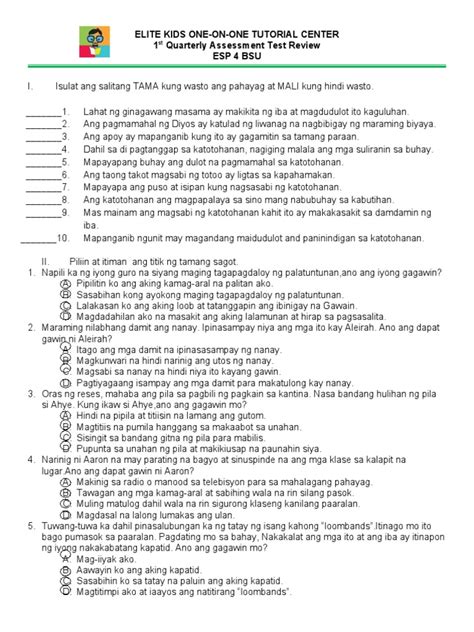 Image result for ESP Quarter 4 Module 1
