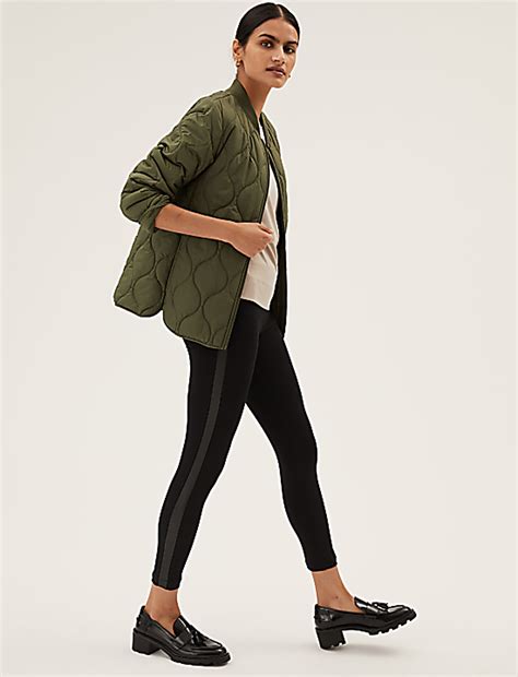 Buy Side Stripe High Waisted Leggings at Marks & Spencer