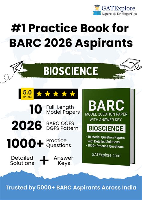 BARC Exam 2026 (OCES/DGFS) BioScience Model Question Papers with Answe ...