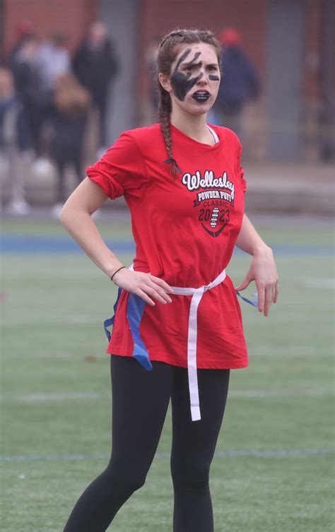 Needham High seniors top Wellesley in low-scoring Powder Puff football ...