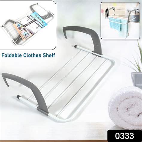 Buy Metal Steel Folding Rack for Drying Clothes — DeoDap