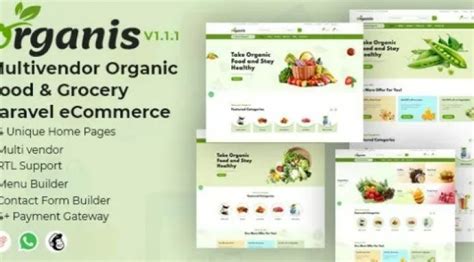 Organis v1.1.1 – Multivendor Organic Food & Grocery Laravel eCommerce ...