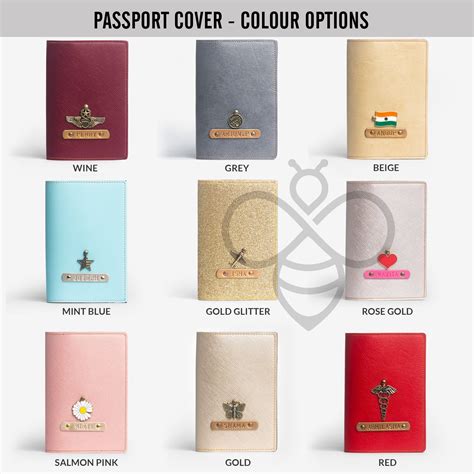 Buy Personalised Couple Passport Covers in India - The Messy Corner