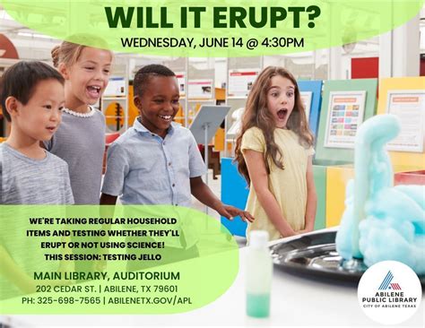 Will It Erupt?: Jell-O (Main Library), Abilene Public Library, 14 June ...