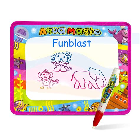 FunBlast Magic Water Drawing Mat with Rainbow Color Swatches - 28 Cm ...