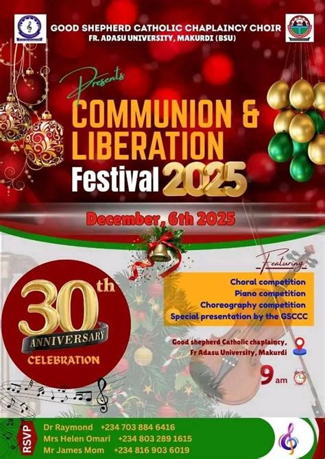 COMMUNION AND LIBERATION (C&L) FESTIVAL 2025, Good Shepherd Catholic ...