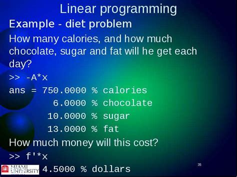 MATLAB Linear Programming 的图像结果