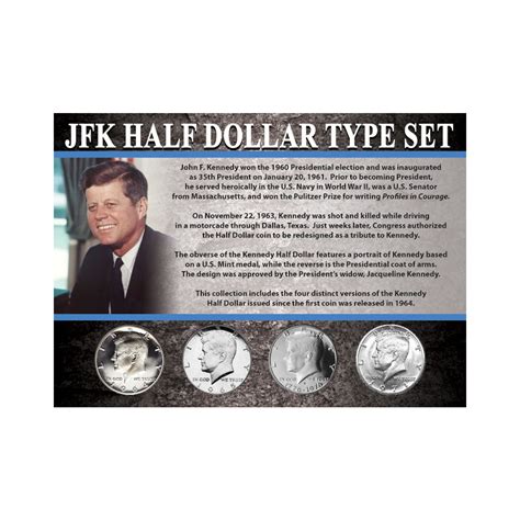JFK Half Dollar Type Set