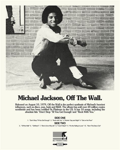 Michael Jackson Off The Wall Original Album Cover