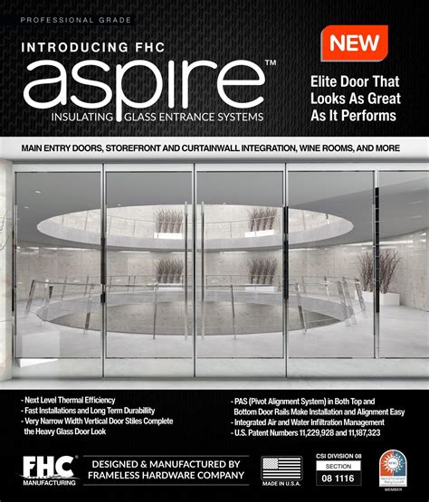 FHC Frameless Hardware Company LLC on LinkedIn: FHC Aspire - Insulating ...