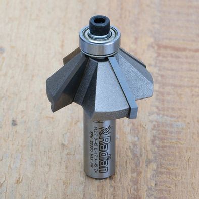 4 Flute 45 Degree Chamfer Router Bit – Radiantools