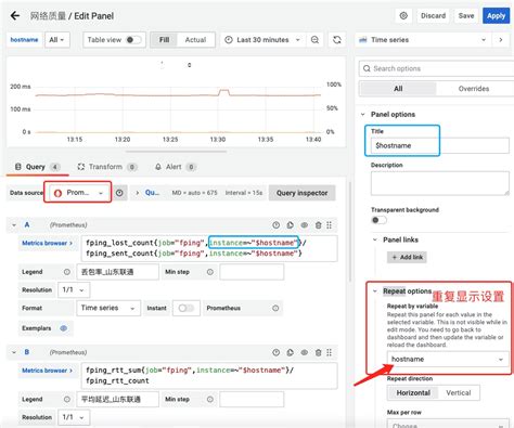 通过prometheus,fping-exporter监控网络质量，并用grafana出图 | 628 财经