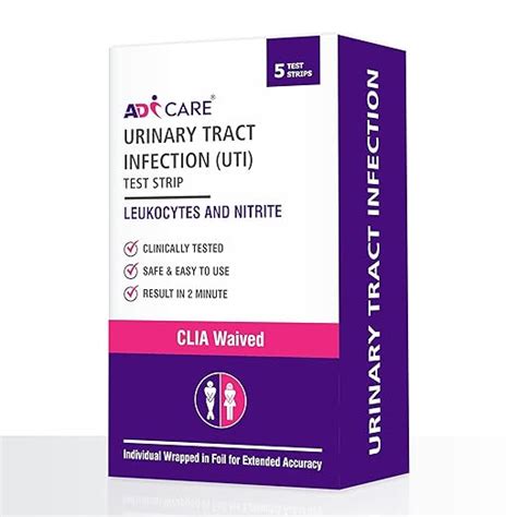 ADiCARE® UTI test Strip | Urine Infection Strip kit | UTI Detection ...