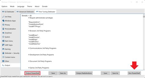 Image result for Debloater Script GUI Commands