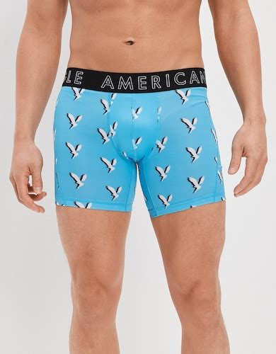 Buy American Eagle Men Blue Shadow Eagle 6 Inches Flex Boxer Brief Online