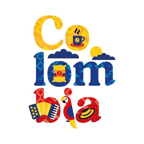 Illustration of colombia | Premium Vector