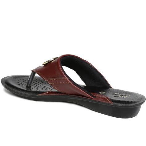 Women's Maroon Solea Flip-Flops – Paragon Footwear