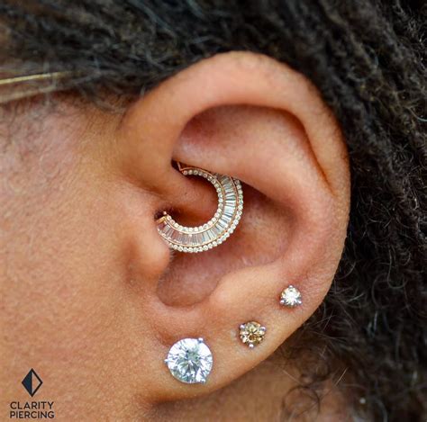 Body Vision Los Angeles | White gold set on @sid_piercing with black ...