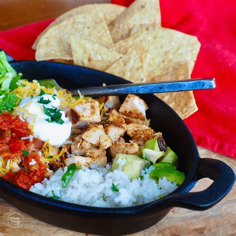 Chipotle Chicken Bowl Recipe • The Fresh Cooky