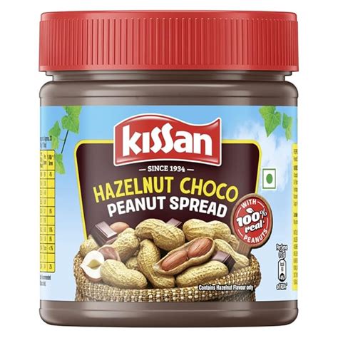 Kissan Hazelnut Choco Peanut Spread | Protein Rich | 30% Dark Chocolate ...