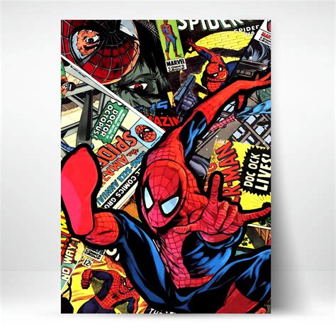 High-Quality Metal Posters - Superhero Spiderman SM01 | Vibrant Colors ...
