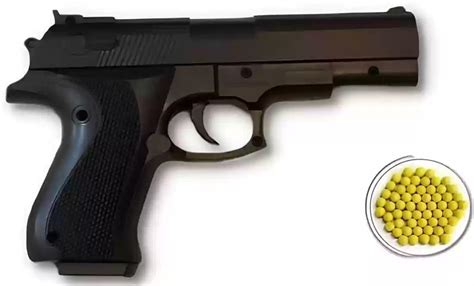 Accuracy Toy Pistol Gun with Pull Back Loading Feature & BB Bullets ...