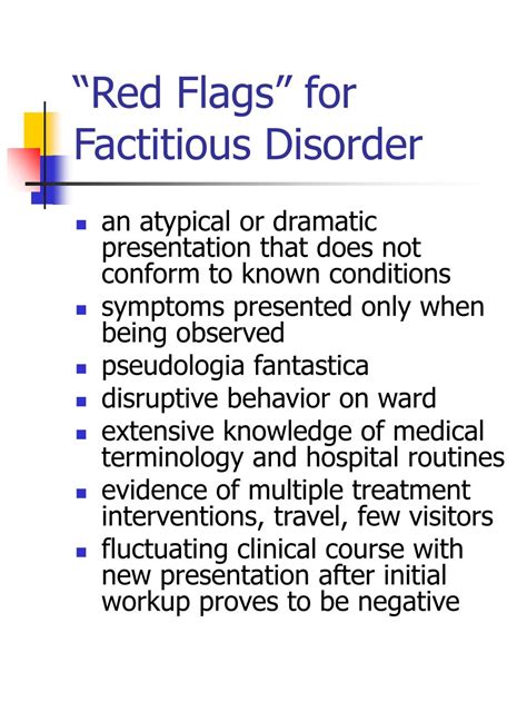 PPT - Malingering VS Factitious Disorders PowerPoint Presentation, free ...