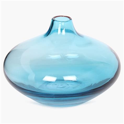Buy Eadric Teal Vase from Home Centre at just INR 99.0