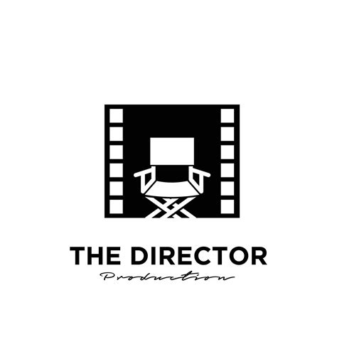 director Studio Movie Video Cinema Film Production logo design vector ...