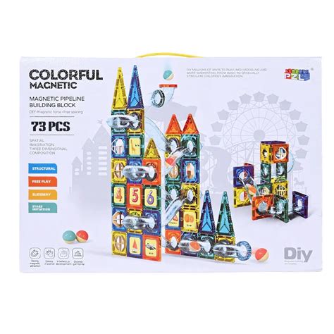 Magnetic Pipeline Blocks - STEM Building Toy - Toddlers Art