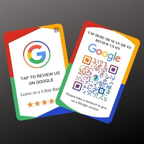 Premium Google Review Card - NFC & QR Enabled - White Colour - NFC 216 ...