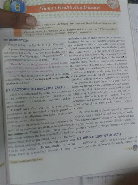 What are the factors affecting human health biology? - Brainly.in