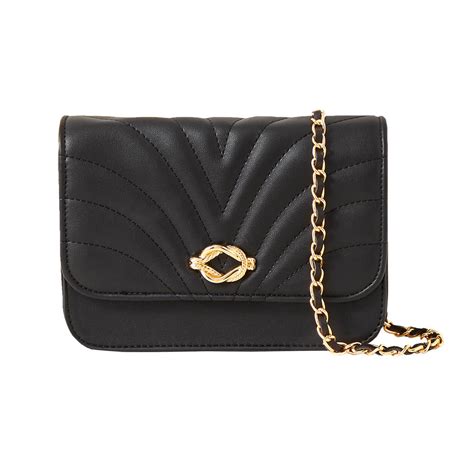 Buy Black Quilted Sling Bag Online - Accessorize India