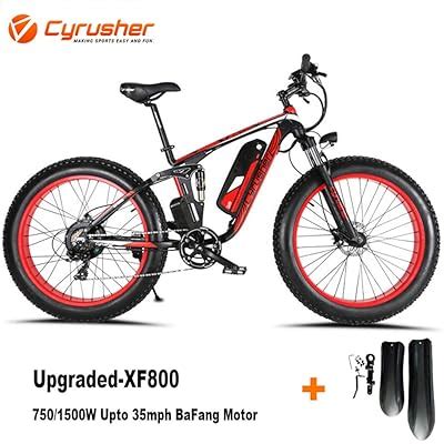 Cyrusher XF800 750w Electric Fat Tire Mountain Bike India | Ubuy