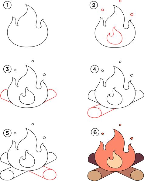 Hoe Teken Je Een Vuur