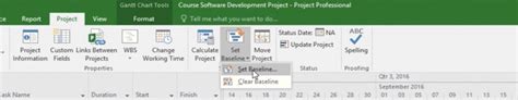 Microsoft Project Baseline Tutorial 的图像结果