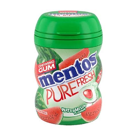 Mentos Pure Fresh Sugar Free Watermelon Flavor Gum (Imported), 20g ...
